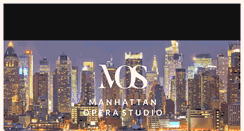 Desktop Screenshot of manhattanoperastudio.org